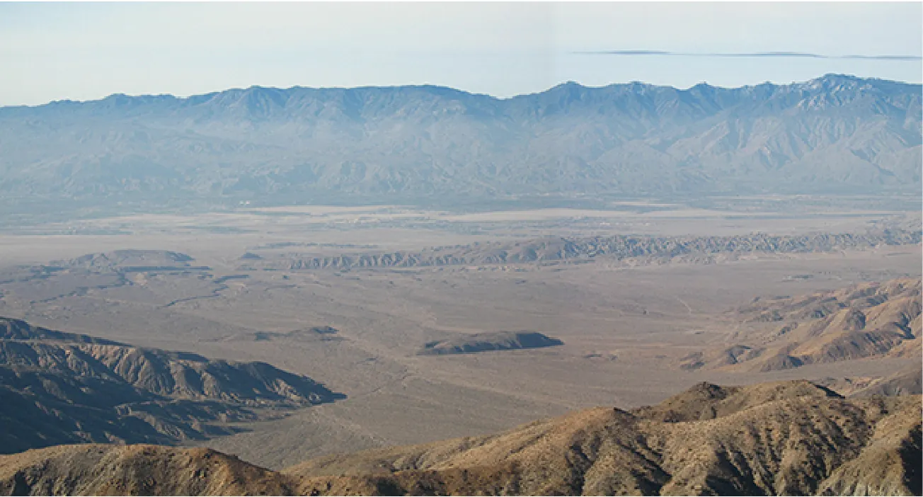 A photograph of an earthquake fault.